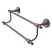 Allied Brass RD-72/18 Retro Dot Collection 18 Inch Double Towel Bar, Antique Copper