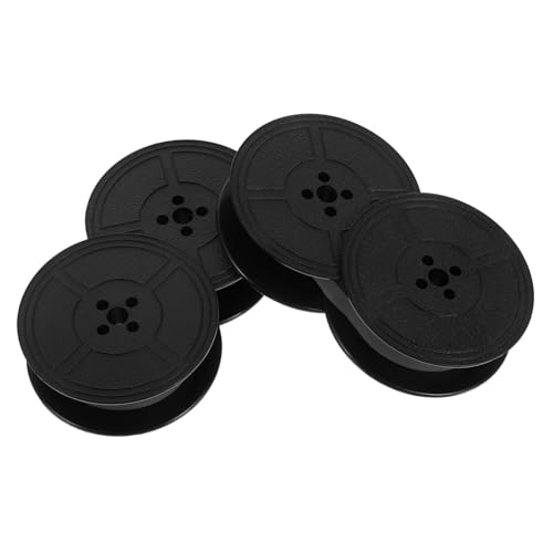 DINHEAROM 2 Cintas para Máquina De Escribir Vintage Manuales Portátiles Estándar De Plástico Negro