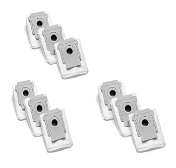 Roomba Vacuum Replacement Bags Replacement Dirt Disposal Bags Compatible for IRobot Roomba i7 i7+ i7 Plus (7550) E5 E6 s9+ (9550) I & S Series iRobot Vacuum Cleaner with Clean Base Bag 9-Pack