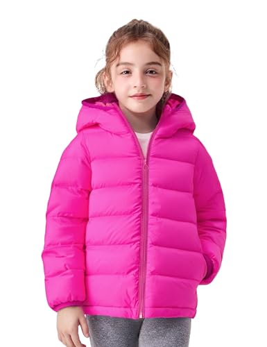 Hooded Puffer Jackets for Girls Lightweight and Packable Autumn a Winter Coat