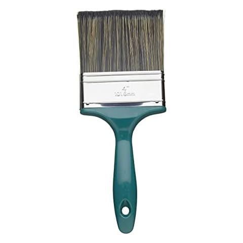 Fit For The Job 4 inch Shed & Fence Brush for Applying Exterior Woodstains, Varnish, Preservatives & Treatments on Smooth Planed & Rough Sawn Timber, 4" 100mm Cover