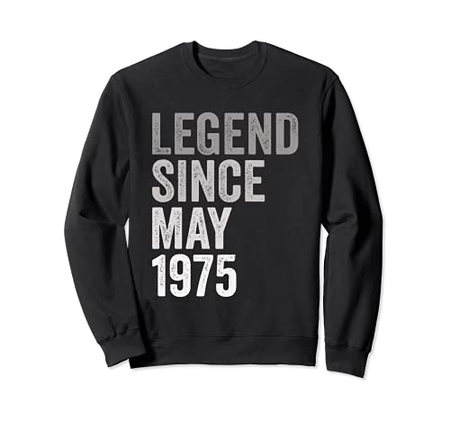 Leyenda Desde Mayo de 1975 Año de Cumpleaños Sudadera