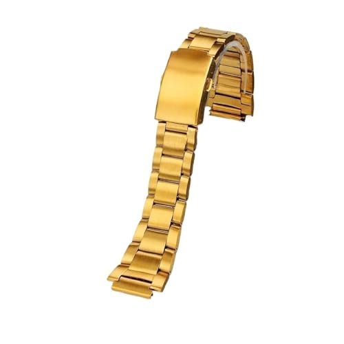 [g -] Casio 3299 AE1200/1300/1500 AE-1200 AE-1200wh AE-1300 Ή \bhXeXX`[Xgbv 18mm t@CX`[^P[X Xgoh(Golden strap)
