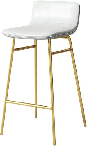 Chaises de bar pour pub et café tabouret de cuisine assise rembourrée dorée 65 cm - 5