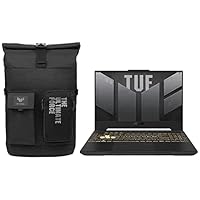 ASUS TUF Gaming A15, 15.6-inch (39.62 cms) FHD 144Hz, AMD Ryzen 5 4600H, 4GB NVIDIA GeForce GTX 1650, Gaming Laptop, FA506IHRB-HN079W + VP4700 TUF 17″ (43.18 cm) Backpack (Black)