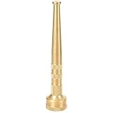 STYDDI 6" Brass Garden Water Hose Nozzle, Jet Stream Hose Nozzle with 3/4-Inch, 7 GPM 80 PSI, High Pressure Super Sweeper Nozzle For Clean Patios, Driveways, Sidewalks, Yard, Vehicles, Deck
