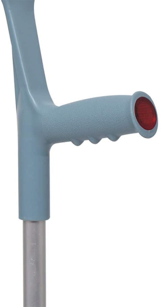 Muletas de antebrazo Muleta de antebrazo ajustable de aluminio con cilindro - Muleta de puño liviano - ajustable cómoda en la muñeca - moldeada duradera para adultos y muleta de brazo liviana estándar