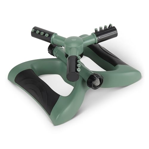 Amazon Basics Whirling Rotating Sprinklers for Yard, One Size, 1-Pack, Black