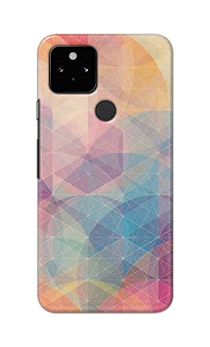 Image of PRINTFIDAA Printed Hard Back Cover Case for Google Pixel 5 Back Cover (Crumpled Paper Design) -1803