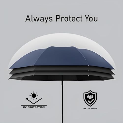 Image of SHOPPOFOBIX Umbrella, Umbrellas for Women, Umberallas for Rain Big Size Men, Umbrellas for Wind and Rain, Windproof Umberallas Large for Man, Women, Kids, Girls, Boys -8 FIBERGLASS RIBS