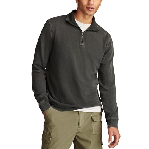 Lucky Brand Men's Weekend Slub Half Zip Mock