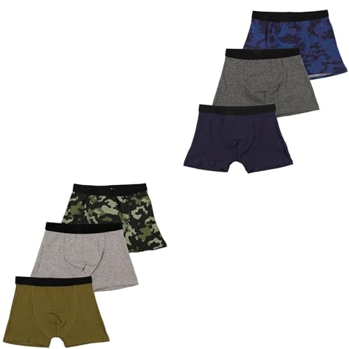Bóxers para niños de camuflaje en pack de 3 calzoncillos de algodón elástico A2Z 4 Kids