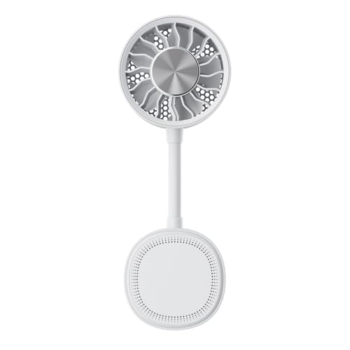 Ventilador de mano portátil magnético con clip de 3 velocidades recargable 2