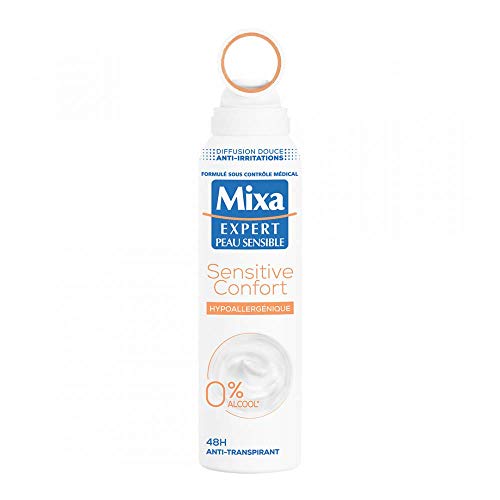 Mixa déodorant femme anti-transpirant 48h protection sensitive confort atomiseur