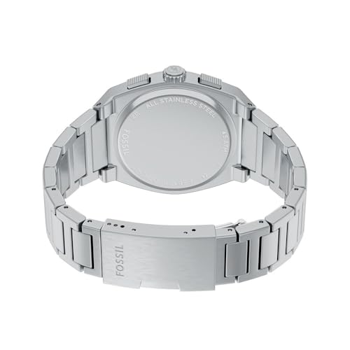 Image of Fossil Everett Silver Quartz Stainless Steel Watch FS6128