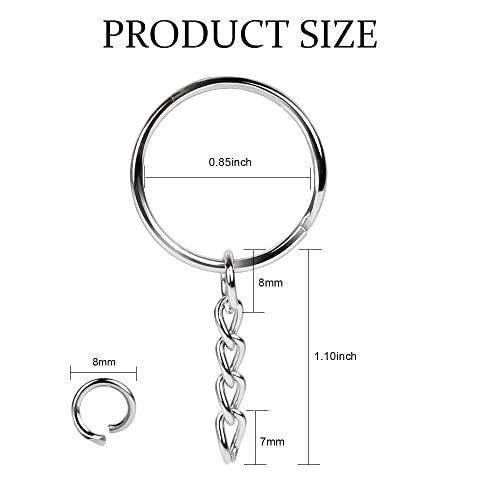 Image of Anistuff Clear Round Acrylic Keychain Blanks - 3mm Transparent Circle Discs for Crafting and Vinyl