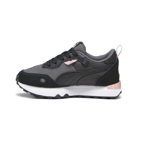 PUMA Kids Girls Rider Fv Sweater Wthr Lace Up Sneakers Shoes Casual - Black, Grey - Size 3.5 M3