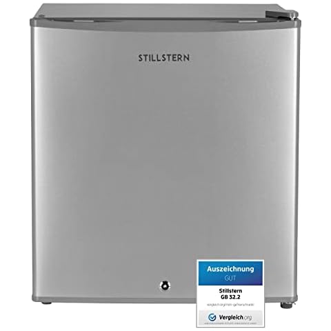 Stillstern Mini Gefrierschrank (31L) -18°C, Eiswürfelschale, Schloss, Türanschlag wechselbar, 4-Sterne Tiefkühlschrank für Camping/Büro Gefriertruhe Klein Gefrierschrank Klein Tiefkühltruhe Cover