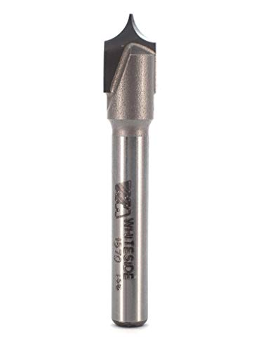 Best Deal 🛒 Whiteside Router Bits 1570 Point Cutting Round Over Bit with 3/16-Inch Radius 3/8-Inch Cutting Diameter and 3/8-Inch Cutting Length