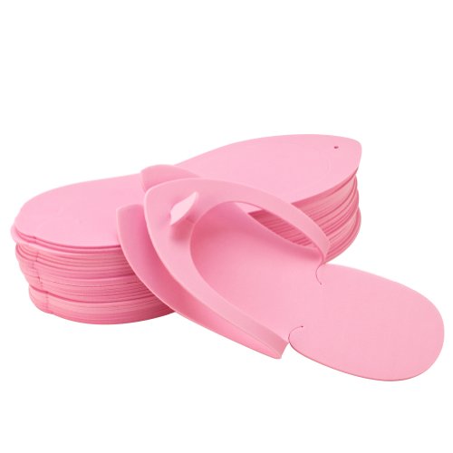 Disposable Pedicure Salon PINK Flip Flop Slippers Nail Foam 12 Thong Foot Sandle