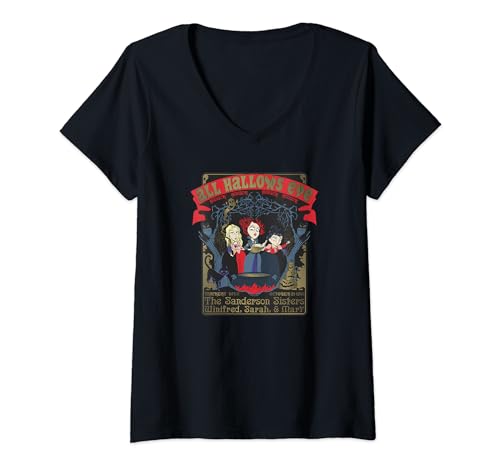 Hocus Pocus T-shirt col V Disney pour vos soirées d'automne All Hallows Eve