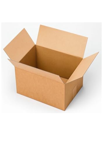 8RAIN8 10 Cajas de Cartón Marrón, 30x20x15 cm, Automontables, Resistentes para Envíos, Pack Individual