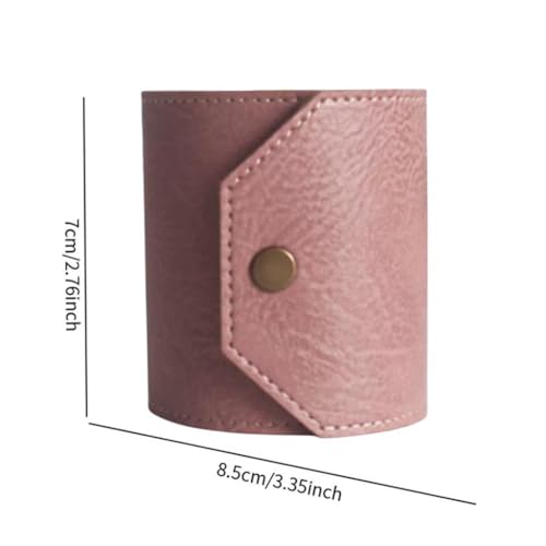 Cash Wrap Wallet with Clasp Organizer Lightweight Fashion Handy Purse Bands Leather Money Clip Holder for Business Trip Shopping Men Women for Bills, Slim Pocket Money, Purple4