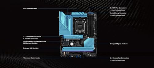 Image of ASRock AMD B850 LiveMixer WiFi 7 Socket AM5 Ryzen 9000 /8000 /7000 Series DDR5 8000+ (OC) MHz 256GB ATX Motherboard M.2 SATA3 6.0 Gb /s PCIe 5.0 BIOS Flashback 1 HDMI 1 DisplayPort
