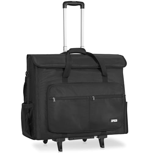 Rolling Travel Carrying Tote Bag with Wheels Compatible with Apple iMac Desktop Computer for 24 inch 21“ Monitor and Accessories
