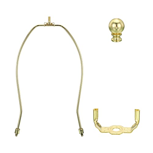 PATIKIL 10.5 Inch Lamp Harp Kit with Finial, 1 Set Detachable Shade Bracket Holder - Image 4
