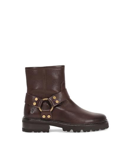 Frye Olivia Harness Short Boots for Women - Soft Leather & Suede, Chunky Heel, EVA Outsole, Versatile Colors