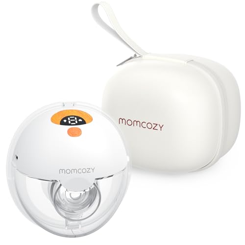Image of Momcozy M5 Wearable Breast Pump Double-Seal Flange with 3 Molds and 9 Levels 1 Pack Crimson Red