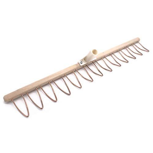 4betterdays Rechenhaupt 79 cm mit 12 Drahtbügelzinken | Handgemacht in Österreich | gleitfähig & stabil 73 cm 12 Zinken