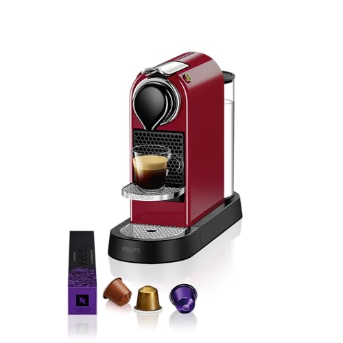 Produktfoto von Krups Nespresso XN7415 Kaffeekapselmaschine, 1260, Kunststoff, 1 Liter, Rot