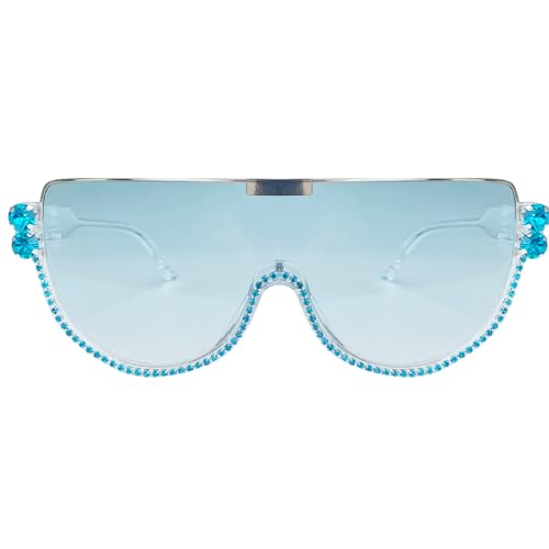 Image of Oversized Sunglasses Women Men Luxury Big Frame Mask Glasses Goggle Flat Top Clear Eye Protection Glasses Shade UV400