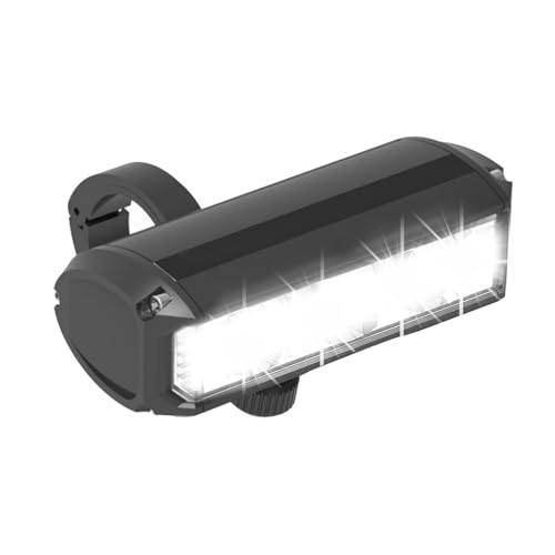 Generic Faro LED per moto, super luminoso, 1200 lumen, impermeabile, ricaricabile, nero