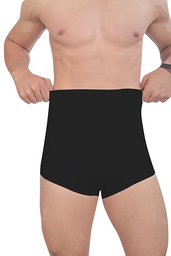 Image of MIZUNA Men's Microfiber Waist Cincher Body Shaper Seamless Tummy Tucker Panty Shapewear Waist Slimming Shaper Briefs