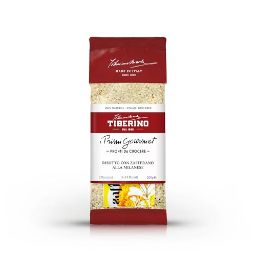 Tiberino 1888 - Risotto alla Milanese con zafferano 200 g – Ricetta gourmet pronta da cuocere