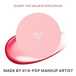 AOU GLOWY TINT BALM Tinted Lip Balm with Natural Gloss Instant Hydration for Chapped Lips 0.12Oz (01 Apple Balm) - Image 2