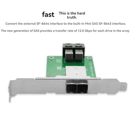 Tarjeta de expansión de 12 G y 2 puertos SFF-8644 a SFF-8643 con diseño mini 5