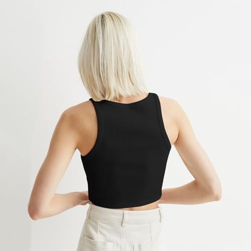 Image of KERI PERRY Tops for Women Crop Top for Women's Tank Activewear Tee Sports Western Casual Cotton Camisole Pack of 3 Combo