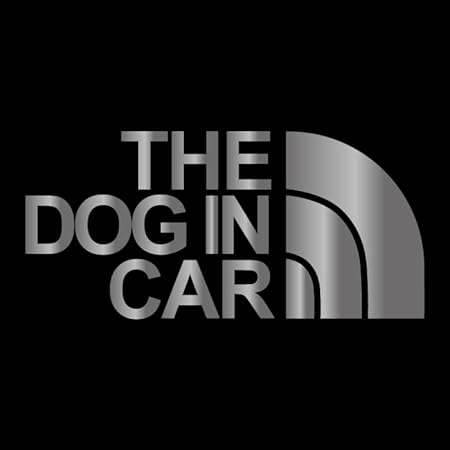 Amazon アウトドア Dog In Car お洒落 シンプル 車 ステッカー ブランド ドッグ イン カー シール デカール 防水 犬 ペット かっこいい オーナー おもしろ かわいい 可愛い おしゃれ グッズ 13 シルバー ステッカー デカール 車 バイク