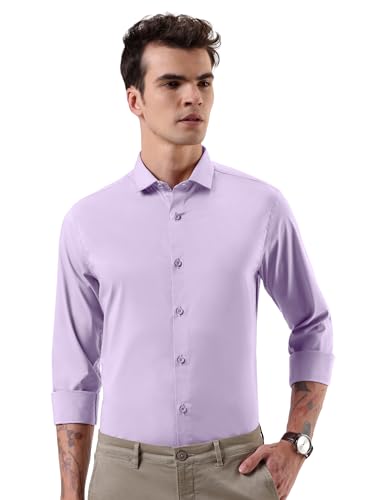 Image of Beyoung Cotton Plain Regular Fit Shirt for Men | Full Sleeve | Formal Shirt | Classic Collar Cotton