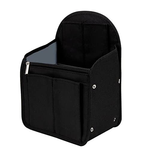 Organizador de Mochila, Organizador de Bolsos Impermeable Inserto Organizador de Nylon para Mochila Multibolsillo Organizador de inserción de Mochila para Viajes, Vacaciones y Uso Diario Negro Cover