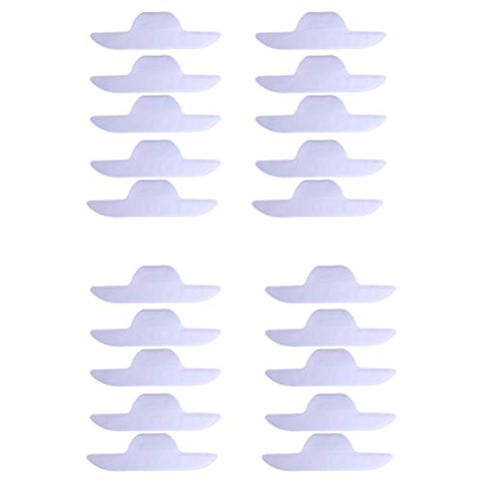 20Pcs Collar Protector Sweat Pads Neck Liner Pads