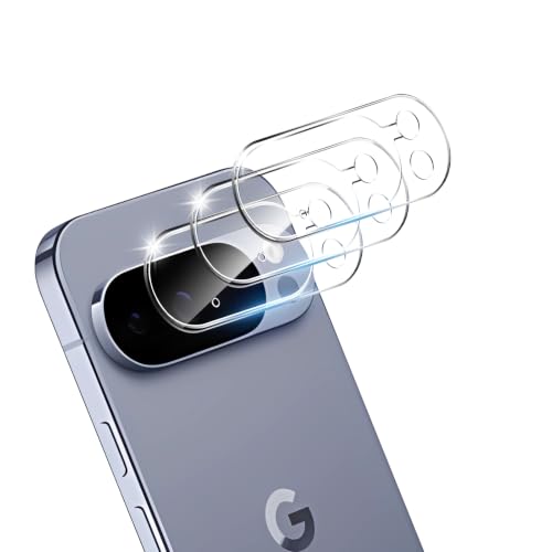 THYRRE-J 3 Pack Camera Lens Protector for Google Pixel 10 Pro Tempered Glass 9H Hardness Anti-Scratch Case Friendly[Does not Affect Night Shots]