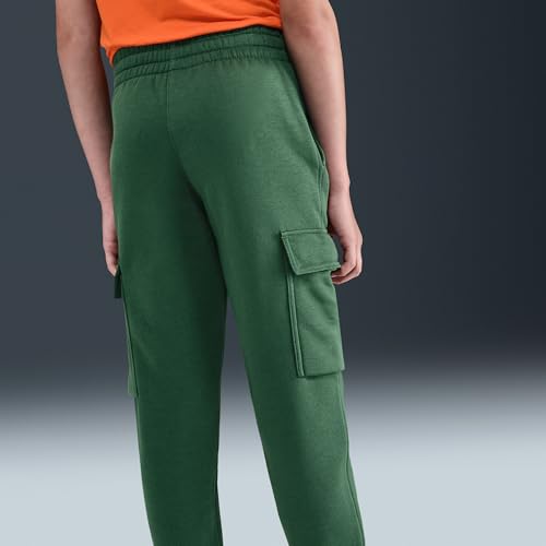 Nike Sportswear Club Fleece Big Kids' Cargo Pants (Fir/Fir/White)4