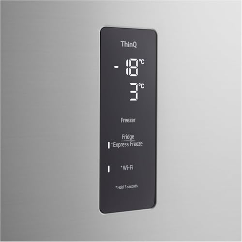 LG GTFV61PYBQD Frigorifero Doppia Porta con Dispenser Acqua, Classe E, 609l, Wi-fi, Door e Linear Cooling, Gestione Umidità, Cassetto Zero Gradi, Fabbricatore Ghiaccio, Platinum Silver - 6