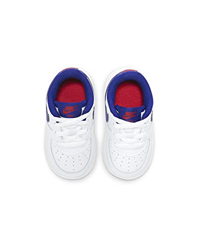 Air Force 1 Toddler - White, Deep Royal Blue, University Red by Nike4