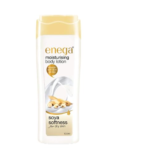 Image of Enega Soya Softness for Dry Skin Non Grassy & Deep Nourish Moisturizing Body Lotion for Men & Women - 100 ML (Pack of 2)